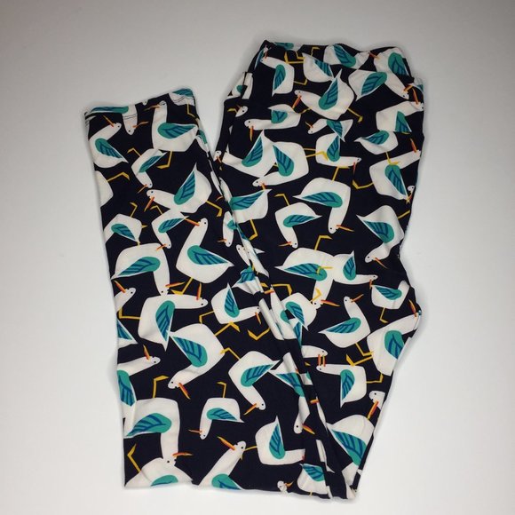 LuLaRoe NWOT T/C seagull leggings. - Picture 1 of 8